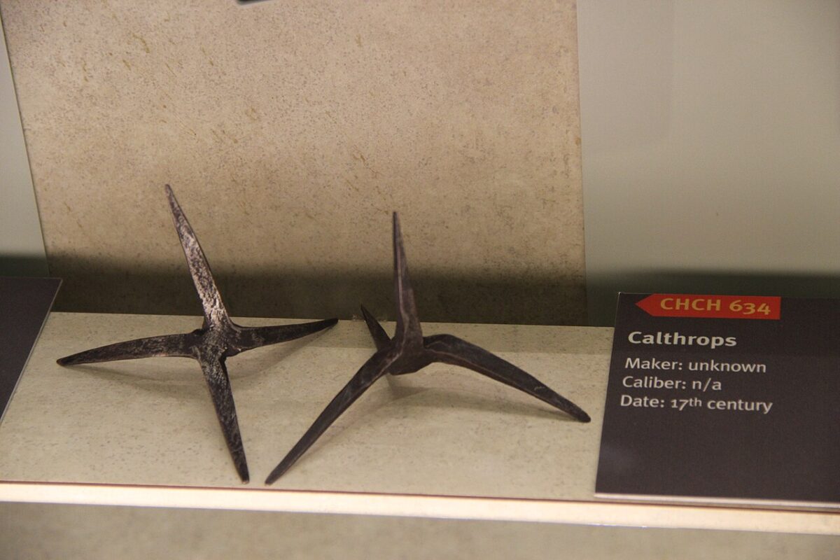 Caltrops in a museum