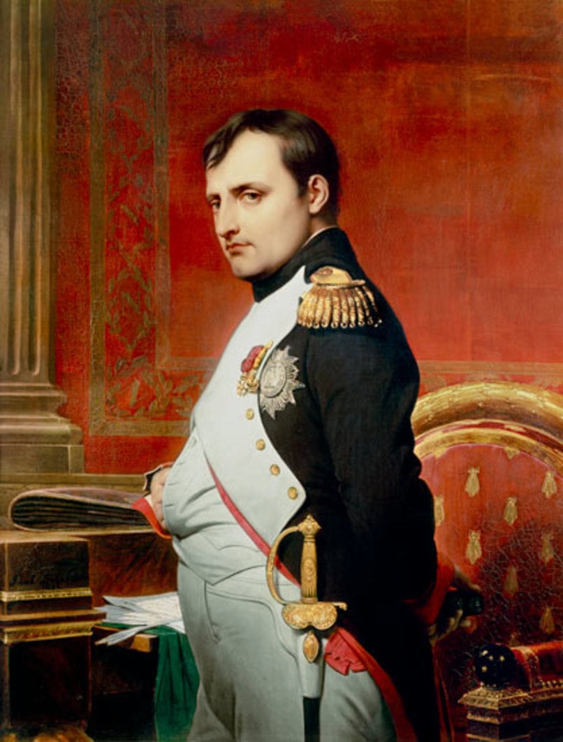 The Emperor Napoleon I in his study in 1807