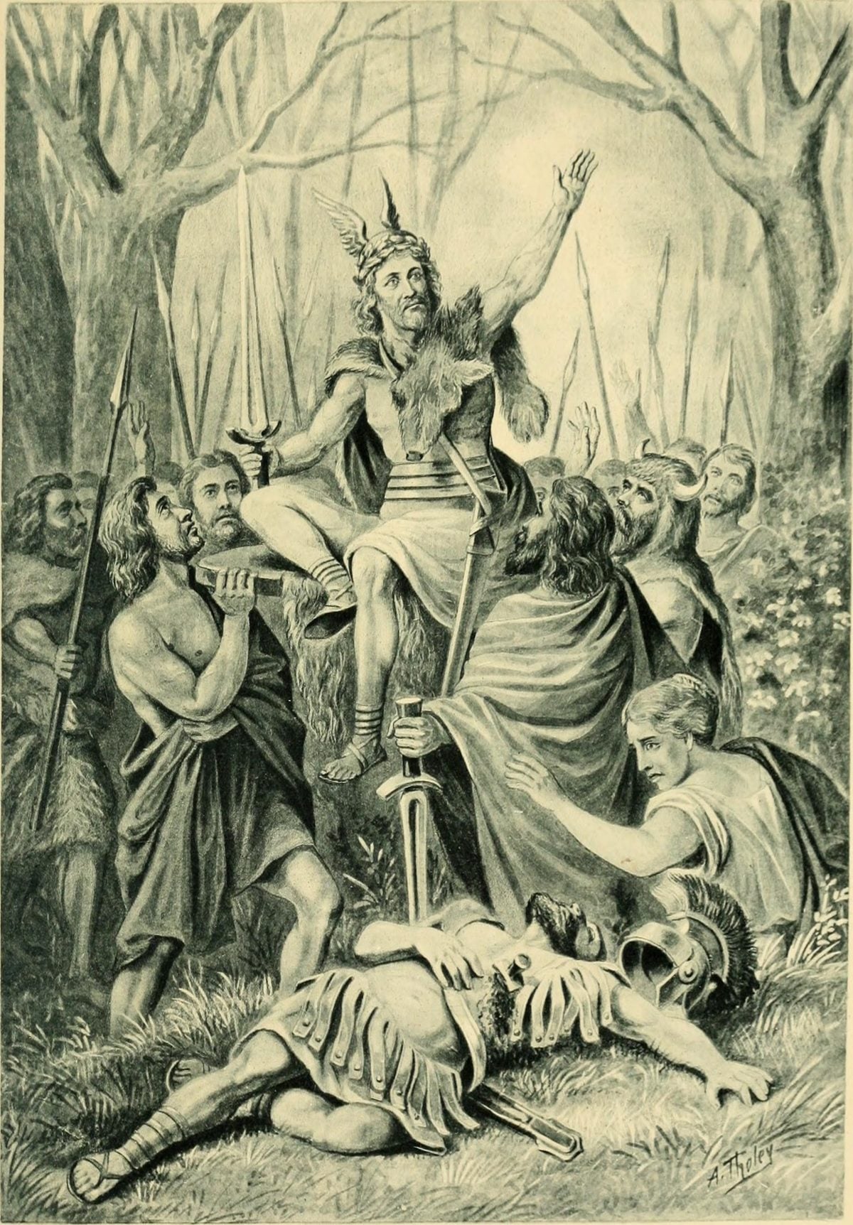 Hermann (Arminius), by Augustus Tholey