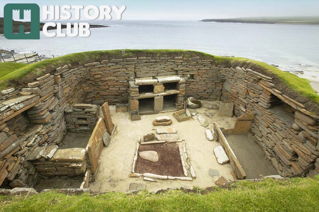 One of the homes at Skara Brae