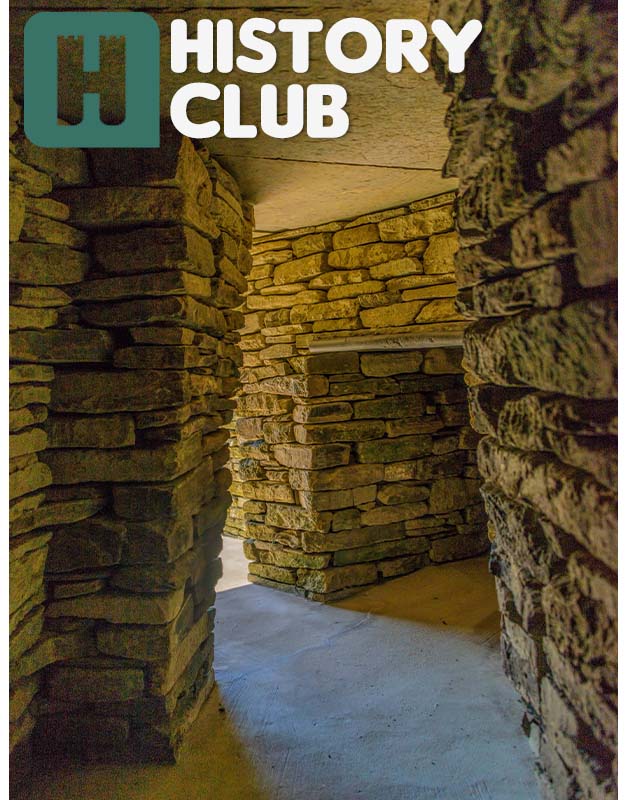 One of the modern tunnels at Skara Brae