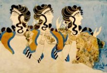 The Lilly Ladies Fresco from Knossos, Crete